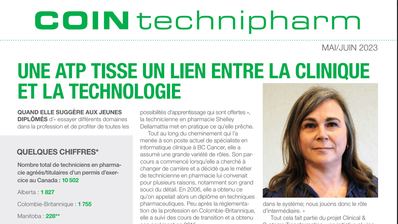 Le Coin TechniPharm de mai-juin 2023 (le bon)