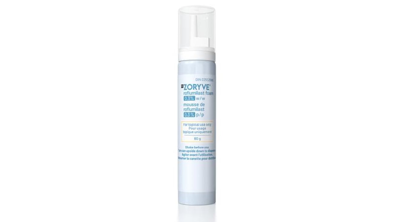 La nouvelle mousse topique Zoryve (roflumilast 0,3% mousse topique)