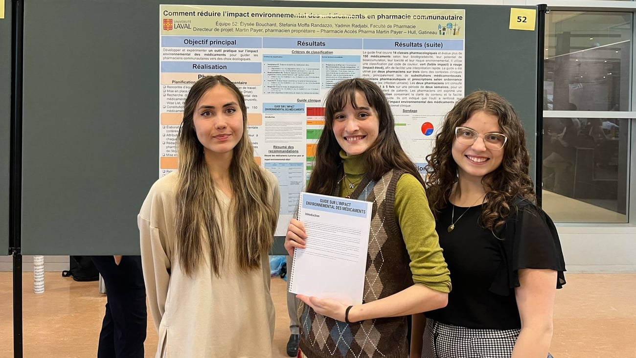 Stefania Moffa Randazzo, Élysée Bouchard et Yasmin Radjabi. (crédit: courtoisie)