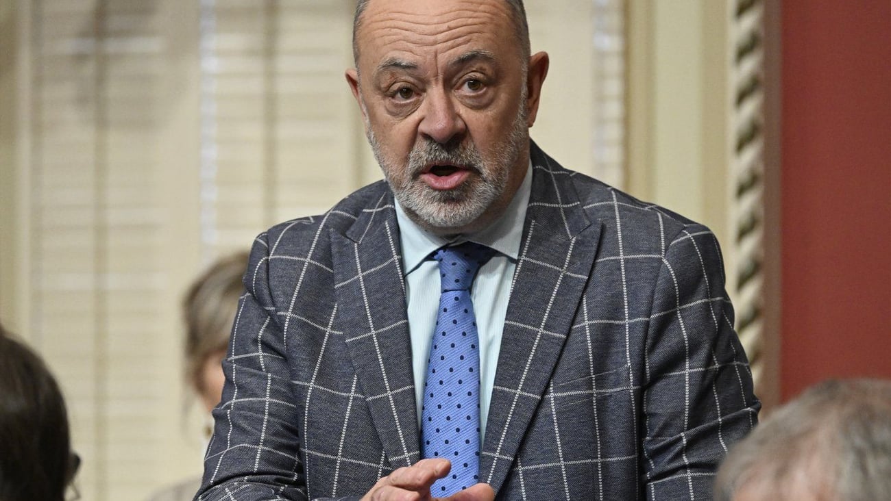 Le ministre de la Santé, Christian Dubé. PC/Jacques Boissinot 