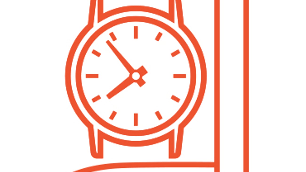 Pictogramme d'un bras et d'une montre