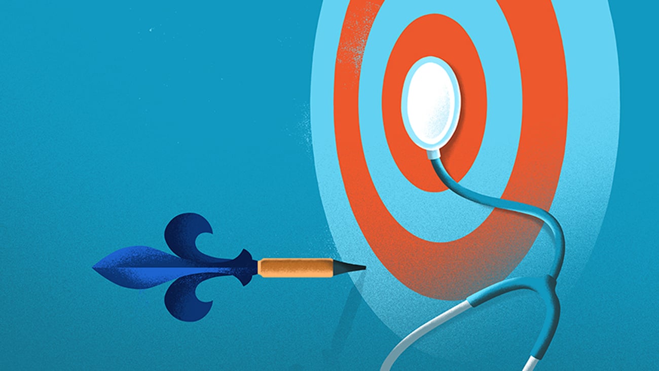 Illustration d'un jeu de darts avec une fléchette ratant clairement sa cible