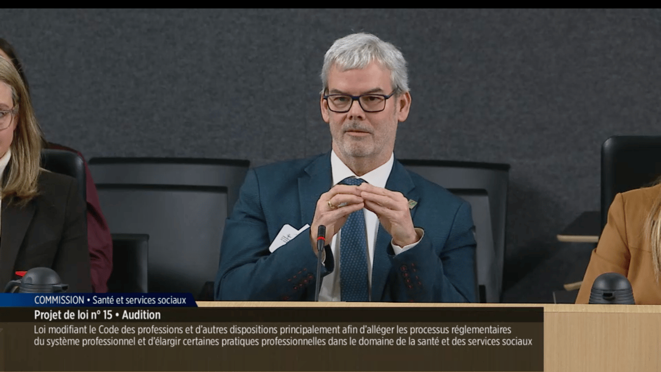 Benoit Morin, président de l'AQPP (capture d'écran).