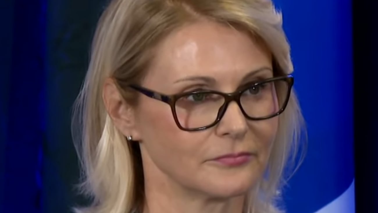 Geneviève Biron, présidente de Santé Québec en conférence de presse, en 2024. (Photo capture d'écran)