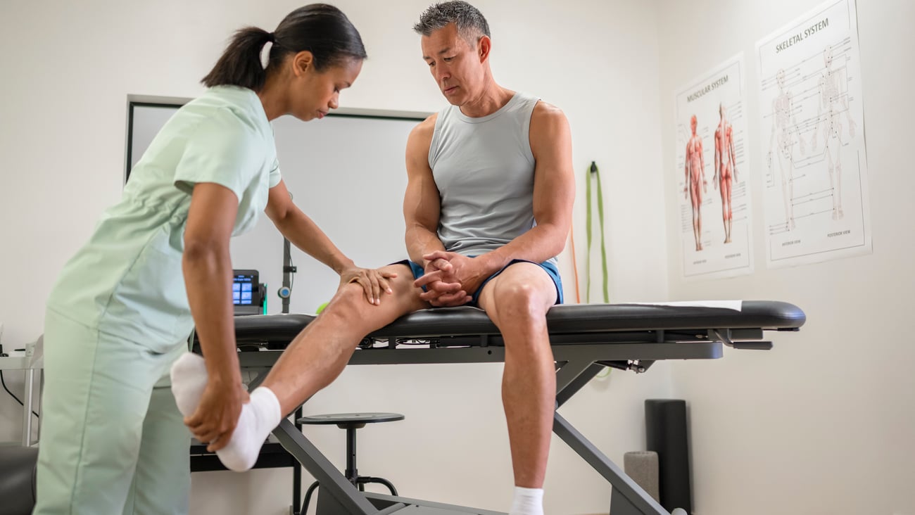 Physiothérapeuthe en consultation