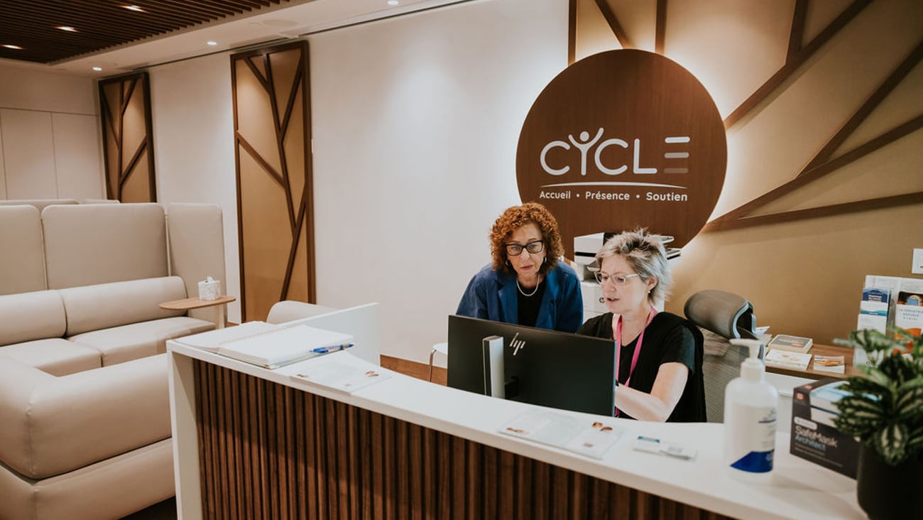Accueil du Cycle au CICL. (crédit: Santé Québec Laval)