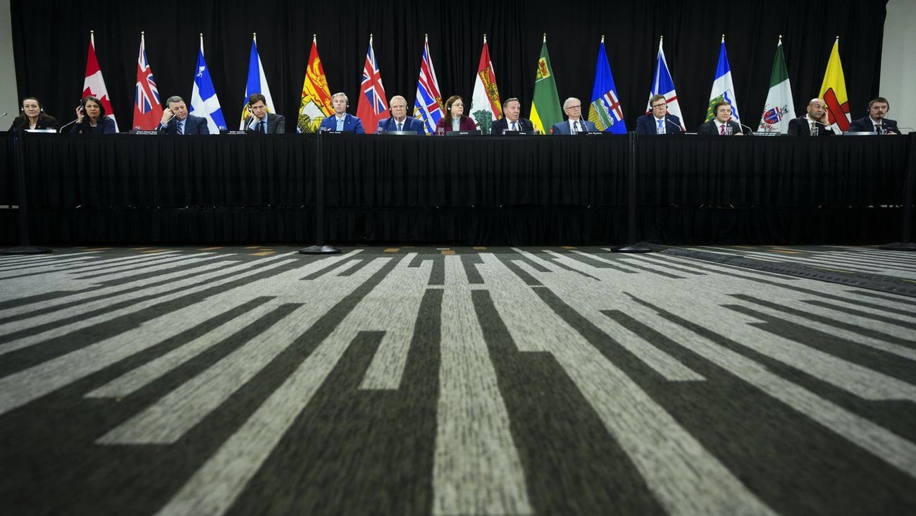 Conférence de presse des premiers ministres du Canada - crédit LA PRESSE CANADIENNE/Sean Kilpatrick