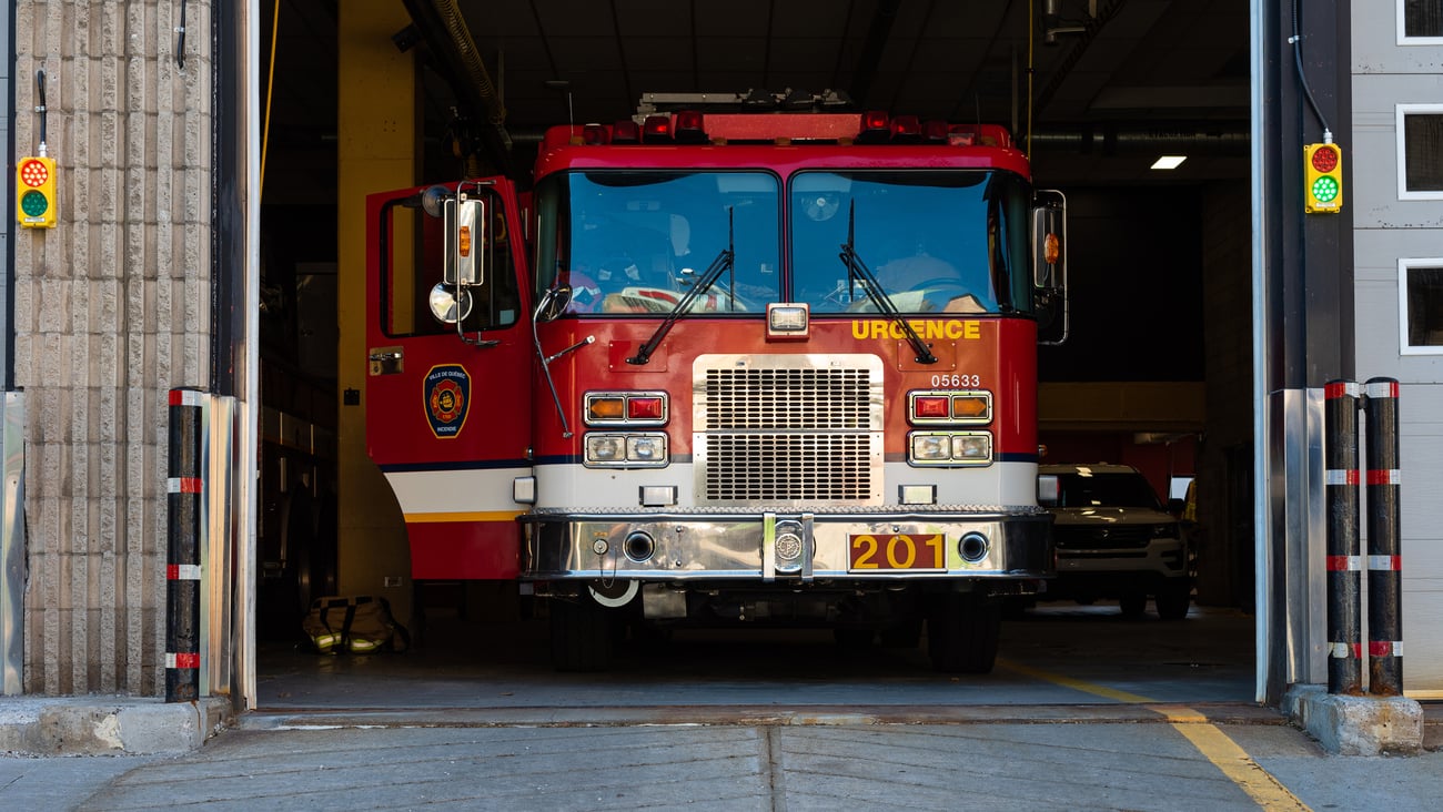 Camion de pompiers. Photo: Getty