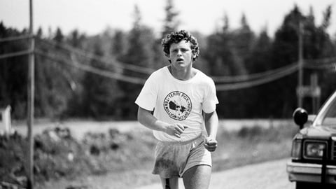 Terry Fox est montré dans cette photo fournie par la Fondation Terry Fox. PC/HO-Terry Fox Foundation