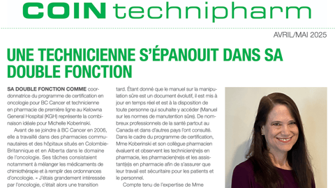 Coin TechniPharm, avril-mai 2025.
