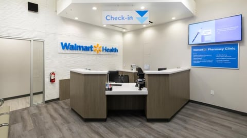 La salle d'attente à l'intérieur d'une clinique en pharmacie Walmart. (crédit: Walmart Canada)