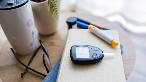 Illustration Diabete type 2 glucometre