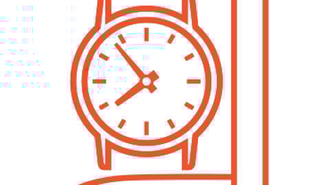 Pictogramme d'un bras et d'une montre