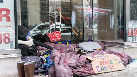 Personne itinérante à Montréal