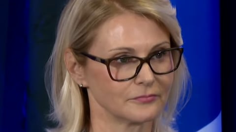 Geneviève Biron, présidente de Santé Québec en conférence de presse, en 2024. (Photo capture d'écran)
