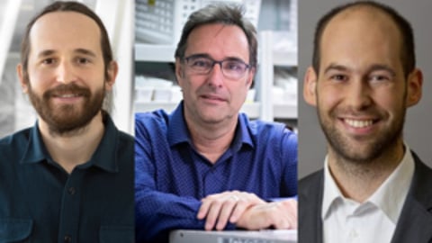 Le Dr François Graham, Jean-François Bussières et le Pr Philippe Bégin. 