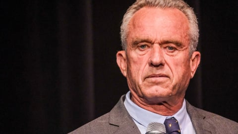 Democratic presidential candidate Robert F. Kennedy Jr. discusses immigration issues after the premiere of "Midnight at the Border" in Beverly Hills, Calif., on Aug. 3, 2023. ; Shutterstock ID 2341983421