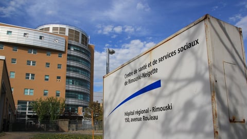 L'hôpital de Rimouski. (Photo Catherine Couturier)