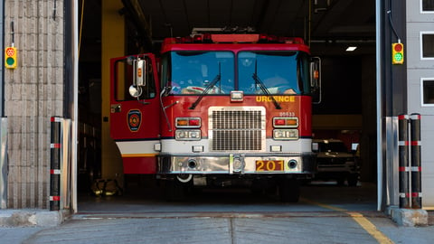 Camion de pompiers. Photo: Getty