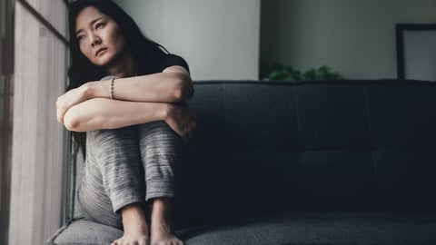 panic attacks young girl sad fear stressful depressed emotional.crying use hands cover face begging help.stop abusing domestic violence in women,person with health anxiety,people bad feeling down; Shutterstock ID 1360242140