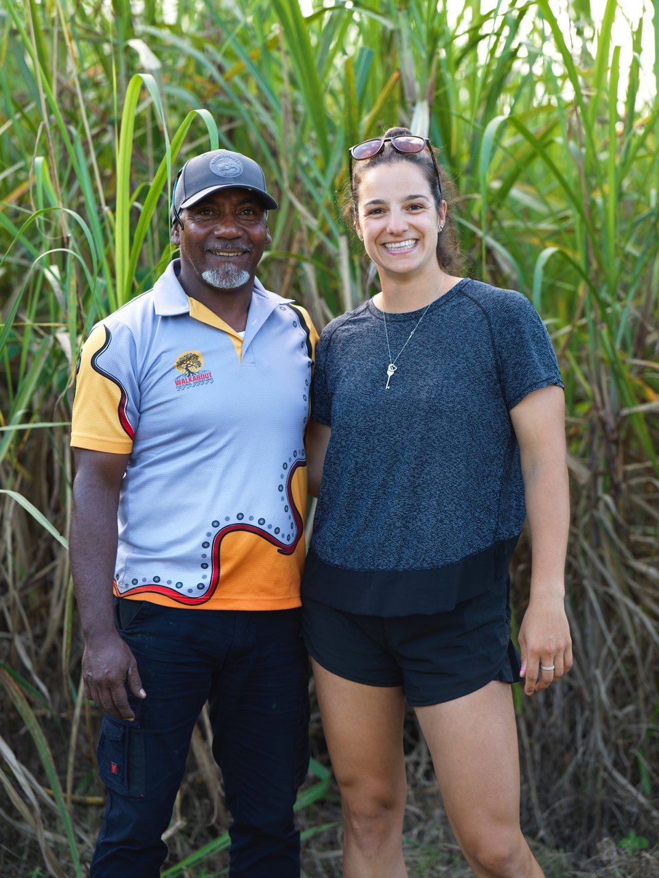 Clara Scattolin et son guide aborigène